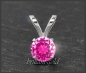 Preview: Anhänger 585 Gold pinker Topas 4,5,6,7mm